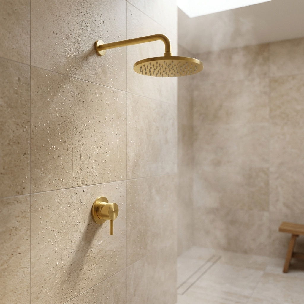Aquanello Eterna Concealed Shower Set PVD Gold with 20 cm Rain Shower ET-S-SET7-1-60